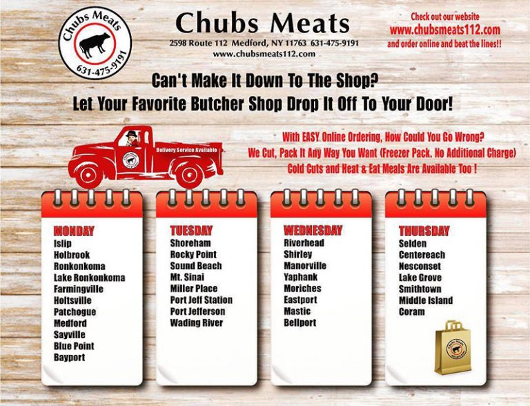 Chubs Meats, your neighborhood butcher shop… Chubs Meats in Medford