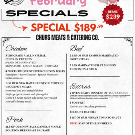 chubs facebook specials feb 26