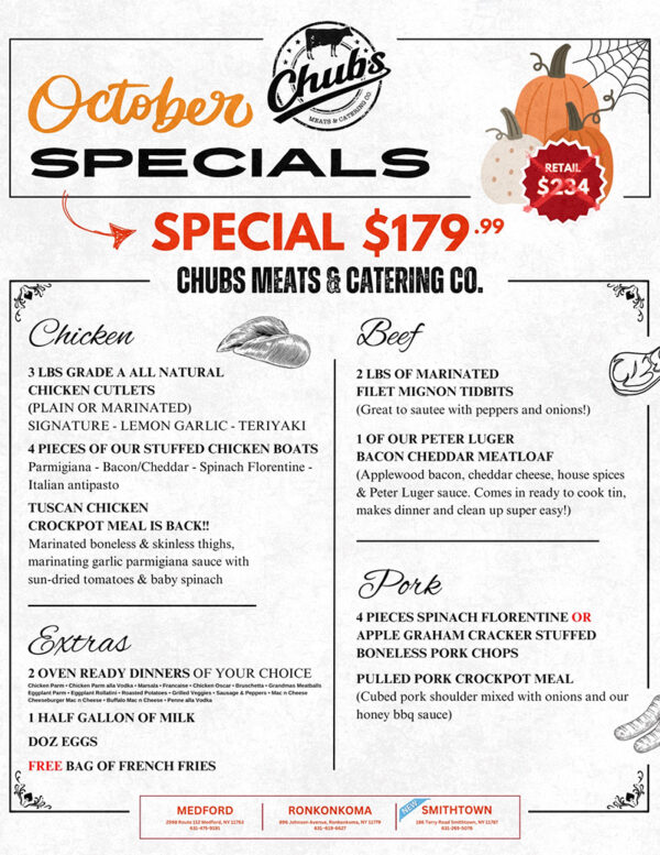 chubs specials