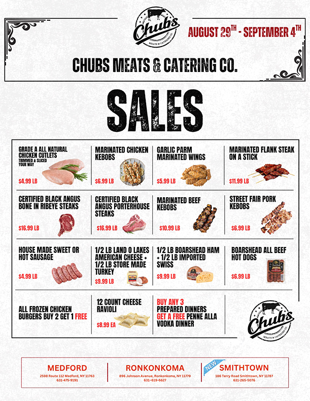 chubs specials