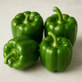 fresh green peppers