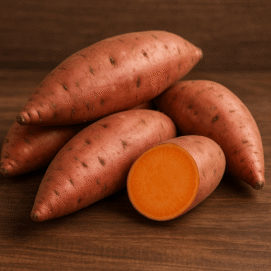 fresh sweet potatoes
