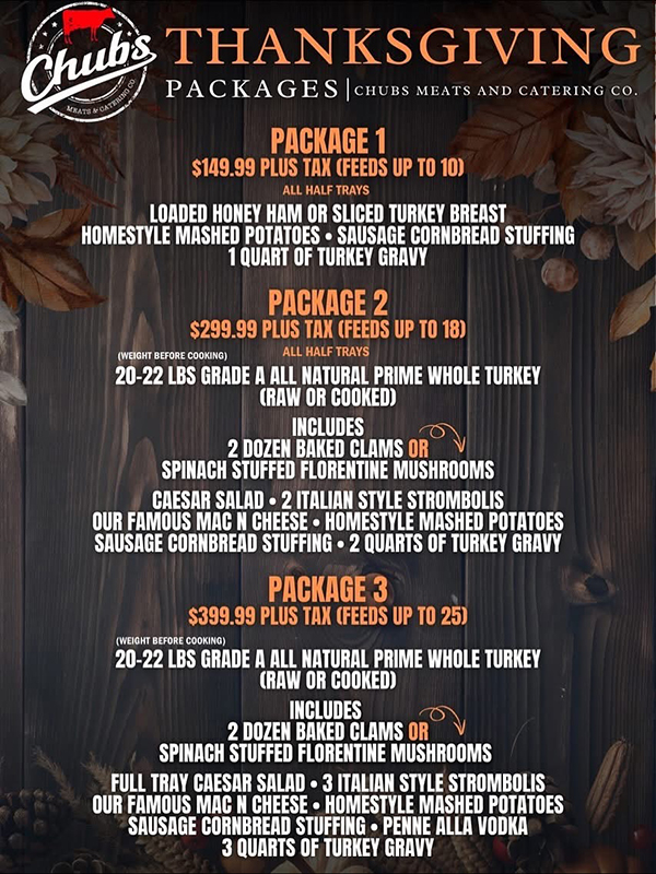 thanksgiving packages