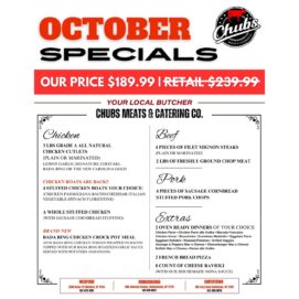 Chubs Meats October Specials