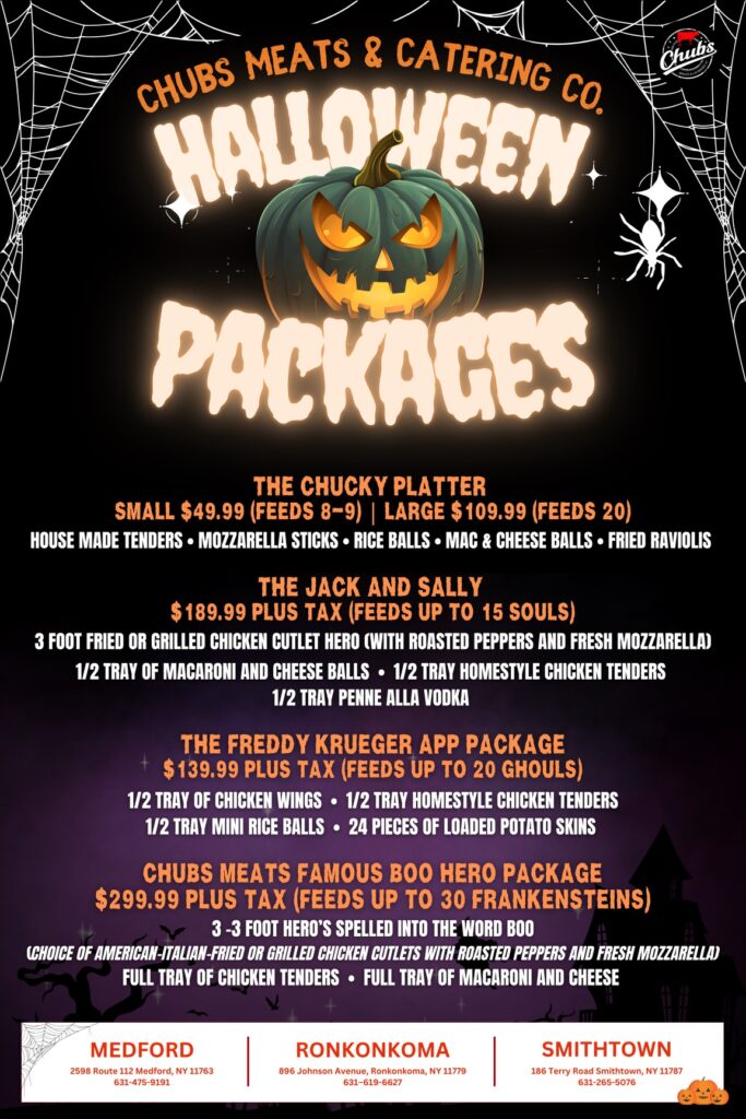 Chubs Meats Halloween Packages 2026